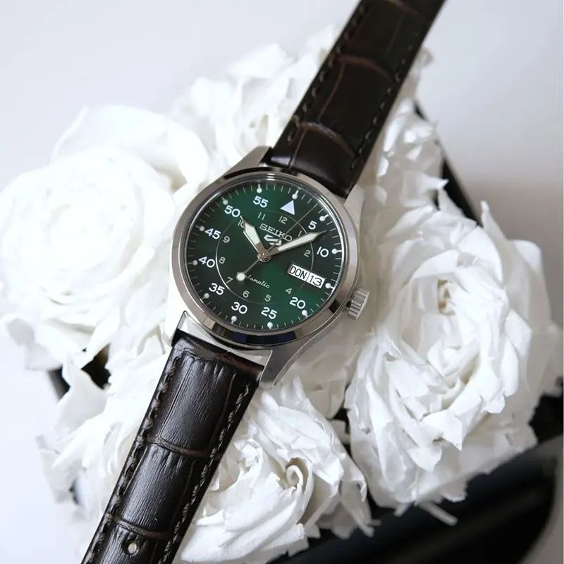 Seiko 5 Sports 'Kelly Flieger' Green Dial Men's Watch- SRPJ89K1